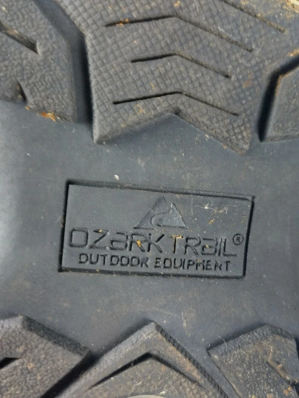 Ozark Trail Fisherman Men's Size 7 Sandal Closed Toe Bungee Lace Leather Outdoor